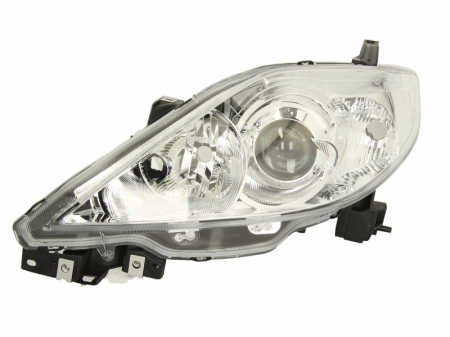 Iluminat auto - Far stanga (H7/HB3, electric, cu motoras, fundal cromat) MAZDA 5 2004-2010