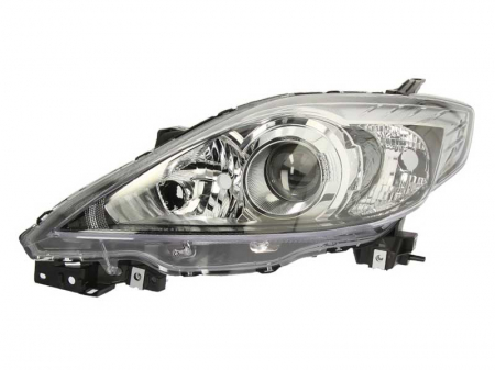 Iluminat auto - Far stanga (H7/HB3, electric, cu motoras, fundal negru) MAZDA 5 2004-2010