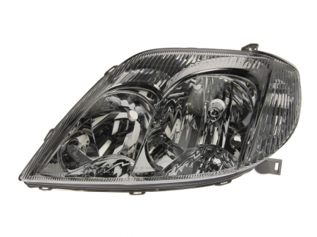 Far stanga (H7/HB3, electric, KOITO, fundal cromat, fundal transparent) TOYOTA COROLLA 2002-2007
