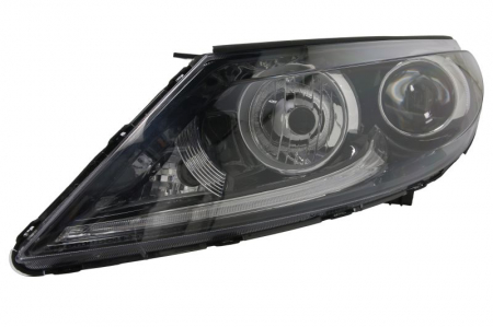 Iluminat auto - Far Stanga potrivit KIA SPORTAGE III (H7/LED/PY21W, electric, cu motor, culoare interior: negru)