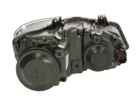 Far stanga (H7/PY21W/W5W, electric, cu motoras, fundal negru/insertii crom, fundal portocaliu) VW POLO 2009-2014 [1]