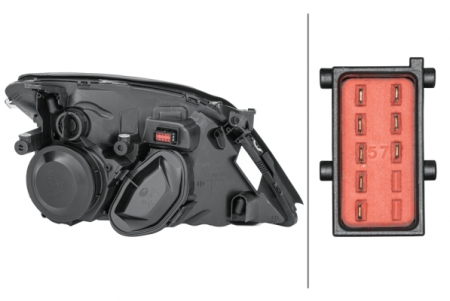 Far stanga (H7/PY21W/W5W, electric, fundal cromat) OPEL SIGNUM, VECTRA 2002-2005 [1]
