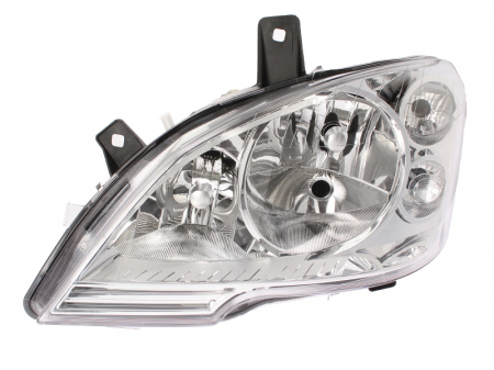 Far stanga (H7, reglaj electric, cu motoras, fundal cromat) MERCEDES Clasa VIANO (W639), VITO / MIXTO (W639), VITO (W639) [0]
