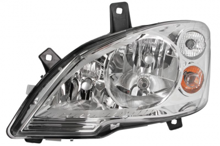 Iluminat auto - Far stanga (H7, reglaj electric, cu motoras, fundal cromat) MERCEDES Clasa VIANO (W639), VITO / MIXTO (W639), VITO (W639) dupa 2010