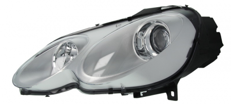 Iluminat auto - Far stanga (H7, reglaj electric, cu motoras, fundal cromat) SMART FORTWO 2004-2007