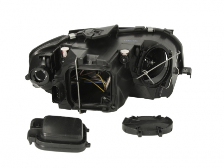 Far stanga (H7, reglaj electric, cu motoras, fundal negru) AUDI A3 2003-2012 [1]