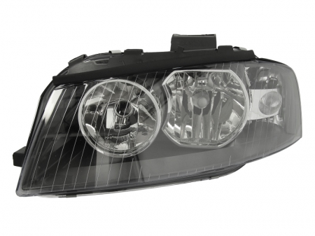 Far stanga (H7, reglaj electric, cu motoras, fundal negru) AUDI A3 2003-2012 [0]