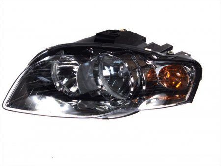 Far stanga (H7, reglaj electric, cu motoras, fundal negru) AUDI A4 2004-2008 Iluminat auto - Far stanga (H7, reglaj electric, cu motoras, fundal negru) AUDI A4 2004-2008