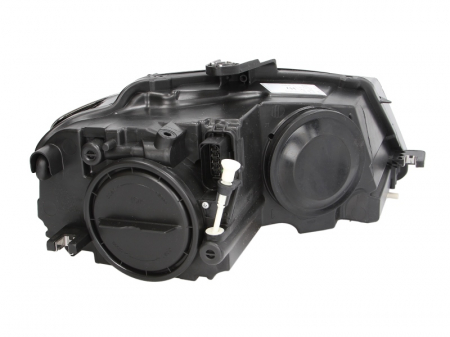 Far stanga (H7, reglaj electric, cu motoras, fundal negru/insertii crom) AUDI A3 [1]