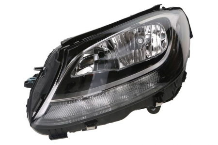 Far stanga (H7, reglaj electric, cu motoras, fundal negru) MERCEDES Clasa C 2013-2018 [0]