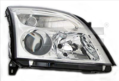 Faruri - Far stanga (H7, reglaj electric, fundal argintiu) OPEL SIGNUM, VECTRA 2002-2005