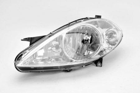 Iluminat auto - Far stanga (H7, reglaj electric, fundal cromat, fundal galben) MERCEDES Clasa A 2004-2012