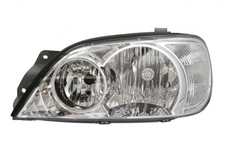 Iluminat auto - Far stanga (H7, reglaj electric, fundal cromat, fundal transparent) KIA CARNIVAL 2006-2010