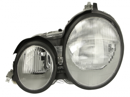 Far stanga (H7, reglaj electric, fundal cromat, fundal transparent) MERCEDES Clasa E 1995-1999 [0]