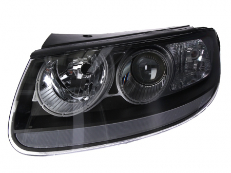 Far stanga (H7, reglaj electric, fundal negru) HYUNDAI SANTA FE 2006-2009 [0]