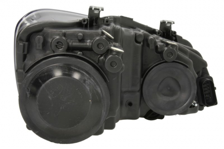Far stanga (H7, reglaj electric, fundal negru/insertii crom) VW POLO [1]