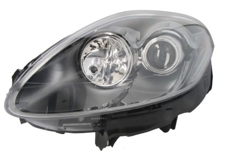 Iluminat auto - Far Stanga potrivit FIAT BRAVO II (halogen, 2*H1, electric, cu motor, bec)