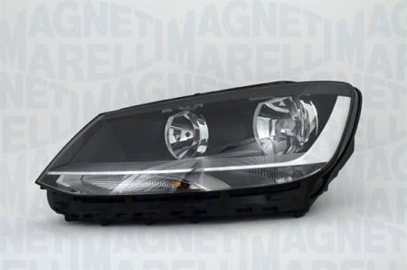 Far Stanga potrivit VW SHARAN (halogen, H7/H7/P21W/PY21W/W5W, electric, cu motor, bec, culoare insert: negru) [2]