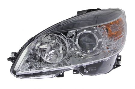 Faruri - Far Stanga potrivit MERCEDES C T-MODEL (S204), C (W204) 2007-2010 (halogen, H7/H7/PY21W/W5W, electric, cu motor, bec)