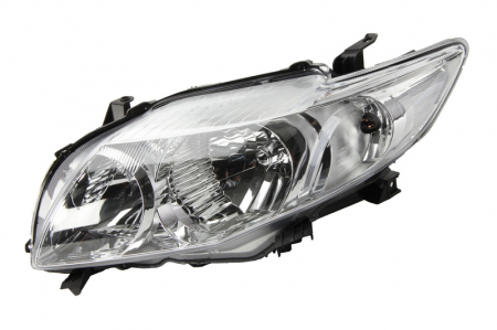Iluminat auto - Far stanga (HB3/HB4, electric, fundal cromat, fundal transparent) TOYOTA COROLLA 2006-2010