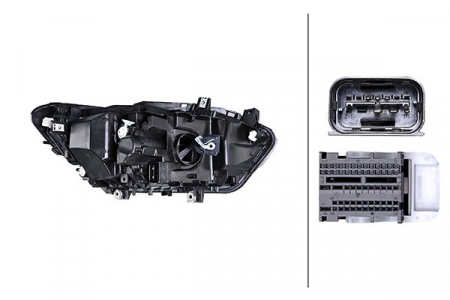 Far stanga (LED, culoare insert: negru) potrivit BMW 1 F20, F21 03.15-06.19 [3]