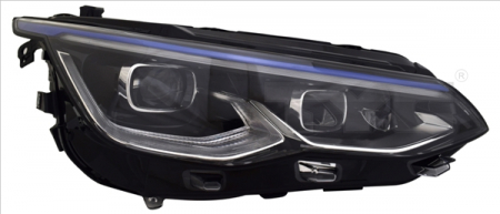 Far stanga (LED, electric, cu motor, culoare insert: albastru) potrivit VW GOLF VIII 07.19- [2]