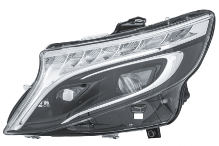 Faruri - Far stanga potrivit MERCEDES VITO / KLASA V W447 dupa 2019 (LED, LED, electric, cu motor, fara unitate control, culoare interior: negru)