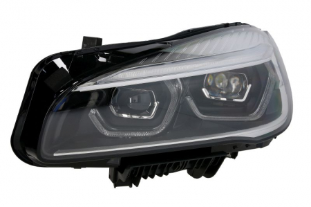 Faruri - Far Stanga potrivit BMW 2 (F45), 2 GRAN TOURER (F46), 2 GRAN TOURER VAN (F46) dupa 2014 (LED, LED, electric, culoare semnalizator: portocaliu)