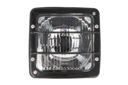 Piese Auto - Far universal stanga/dreapta (12V, transparent, plastic, negru, lumini pozitie) potrivit AGRO