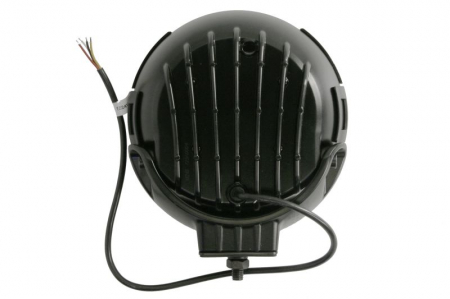 Far universal stanga/dreapta (faza lunga, FERVOR 180, LED, 12/24V, 3; 27W, inaltime 202mm, diametru 180mm, adancime: 69mm, transparent, metal/plastic, negru/crom, lumini pozitie, lungime cablu: [1]