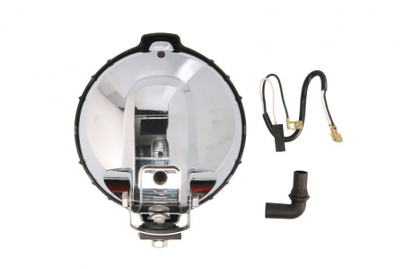 Far universal stanga/dreapta (faza lunga, H3, 12/24V, diametru 152mm, alb, metal, crom, lungime cablu: 150mm) [1]