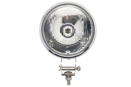 Iluminat auto - Far universal stanga/dreapta (faza lunga, H3, 12/24V, diametru 160mm, transparent, metal, crom)