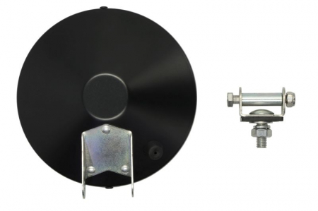 Far universal stanga/dreapta (faza lunga, H3, 12/24V, diametru 160mm, transparent, metal, negru) [1]