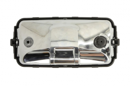 Far universal stanga/dreapta (faza lunga, H3, 12/24V, latime 182mm, inaltime 86mm, alb, metal, crom, lungime cablu: 150mm) [1]