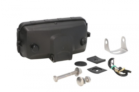 Far universal stanga/dreapta (faza lunga, H3, 12/24V, latime 182mm, inaltime 86mm, alb, plastic, negru, lungime cablu: 150mm) [1]