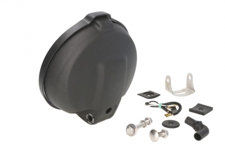 Far universal stanga/dreapta (faza lunga, H3/T4W, 12/24V, diametru 183mm, alb, plastic, negru, lumini pozitie, lungime cablu: 150mm) [1]