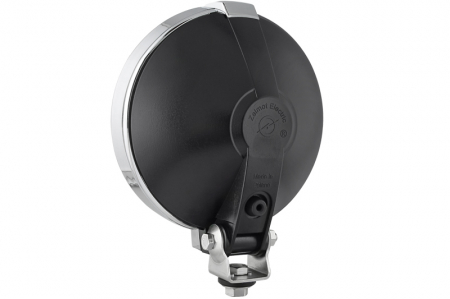 Far universal stanga/dreapta (faza lunga, H3/T4W, 12/24V, diametru 190mm, albastru, plastic, negru, lumini pozitie, rama cromata, fara bec) [1]