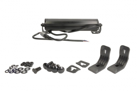 Far universal stanga/dreapta (faza lunga, LBE 2 Lightbar, LED, 12/24V, latime 314/343mm, inaltime 57mm, adancime: 72mm, alb, aluminiu, negru, lumini pozitie, lungime cablu: 1000mm) [1]