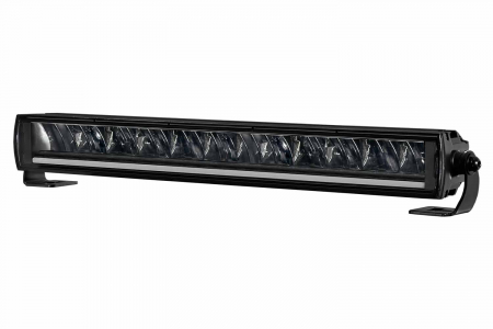 Far universal stanga/dreapta (faza lunga, LBE 2 Lightbar, LED, 12/24V, latime 493/522mm, inaltime 57mm, adancime: 72mm, alb, aluminiu, negru, lumini pozitie, lungime cablu: 1000mm) [2]