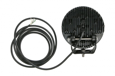 Far universal stanga/dreapta (faza lunga, LED, 12/24V, inaltime 194mm, diametru 179mm, adancime: 78mm, transparent, aluminiu, negru, lumini pozitie, lungime cablu: 300mm) [1]