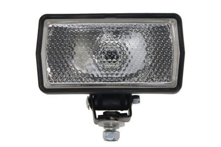 Piese Auto - Far universal stanga/dreapta (H3, 12/24V, transparent, plastic, negru) potrivit DEUTZ FAHR AGROCLIMBER, AGROCOMPACT, AGROCOMPACT F, AGROFARM, AGROPLUS, AGROSUN, AGROTRAC; HUERLIMANN ELITE, H, MASTER