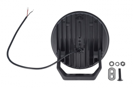 Far universal stanga/dreapta (rotund, BLADE, LED, 12/24V, 17W, diametru 220mm, adancime: 116mm, transparent, aluminiu, negru, lumini pozitie, lungime cablu: 500mm) [1]