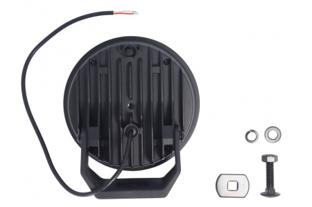 Far universal stanga/dreapta (rotund, BLADE, LED, 12/24V, 22W, diametru 181mm, adancime: 96mm, transparent, aluminiu, negru, lumini pozitie, lungime cablu: 500mm) [1]
