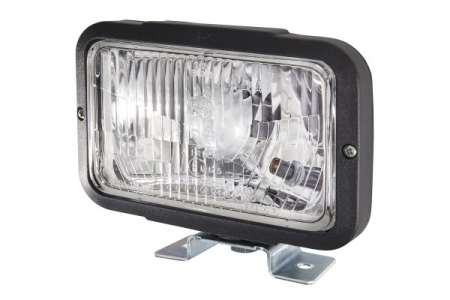 Faruri - Farul universal Dreapta/Stanga potrivit MULTICAR M26 1992-12.0 (H4/T4W, 12/24V, latime 194mm, inaltime 168mm, diametru 103/136mm, adancime: 122mm, transparent, plastic, negru, Lampi de pozitie) 24V