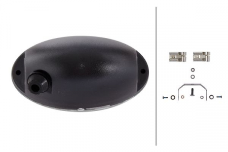 Farul universal Dreapta/Stanga (H7, 12V, latime 117mm, inaltime 65mm, adancime: 96mm, transparent, plastic, negru, semnalizare) [3]
