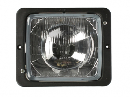 Farul universal Dreapta/Stanga potrivit FENDT 100, 200, 300, 500, 600, 900, F, GHA, GT, GTA, GTF, GTH, GTM (R2, 12/24V, latime 173mm, inaltime 144mm, adancime: 99mm, plastic, negru) 24V [0]