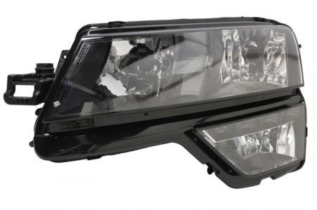 Faruri - Fat stanga potrivit SKODA KAROQ 2017-2021 (H7/PWY24W/W5W, electric, cu bec, fara unitate control lumini)