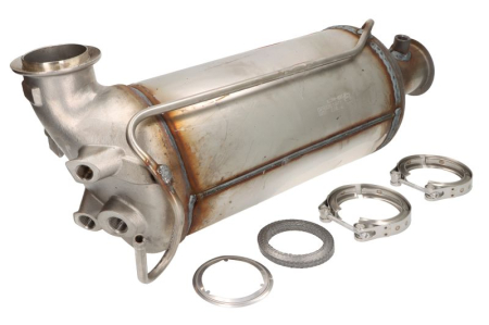 Filtru particule (DPF) - Filtru de particule diesel (DPF) fata potrivit VW Multivan T5, Transporter T5 2003-2009 - 2.5 diesel, Euro 4, cordierita