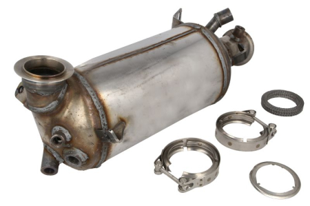 Filtru particule (DPF) - Filtru de particule diesel (DPF) fata potrivit VW Multivan T5, Transporter T5 2006-2009 - 1.9 diesel, Euro 4, cordierita