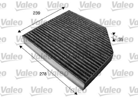 Filtru aer habitaclu - Filtru habitaclu cu carbune activ potrivit AUDI A4 ALLROAD B8, A4 ALLROAD B9, A4 B8, A5, Q5; PORSCHE MACAN 1.8-4.2 dupa 2007